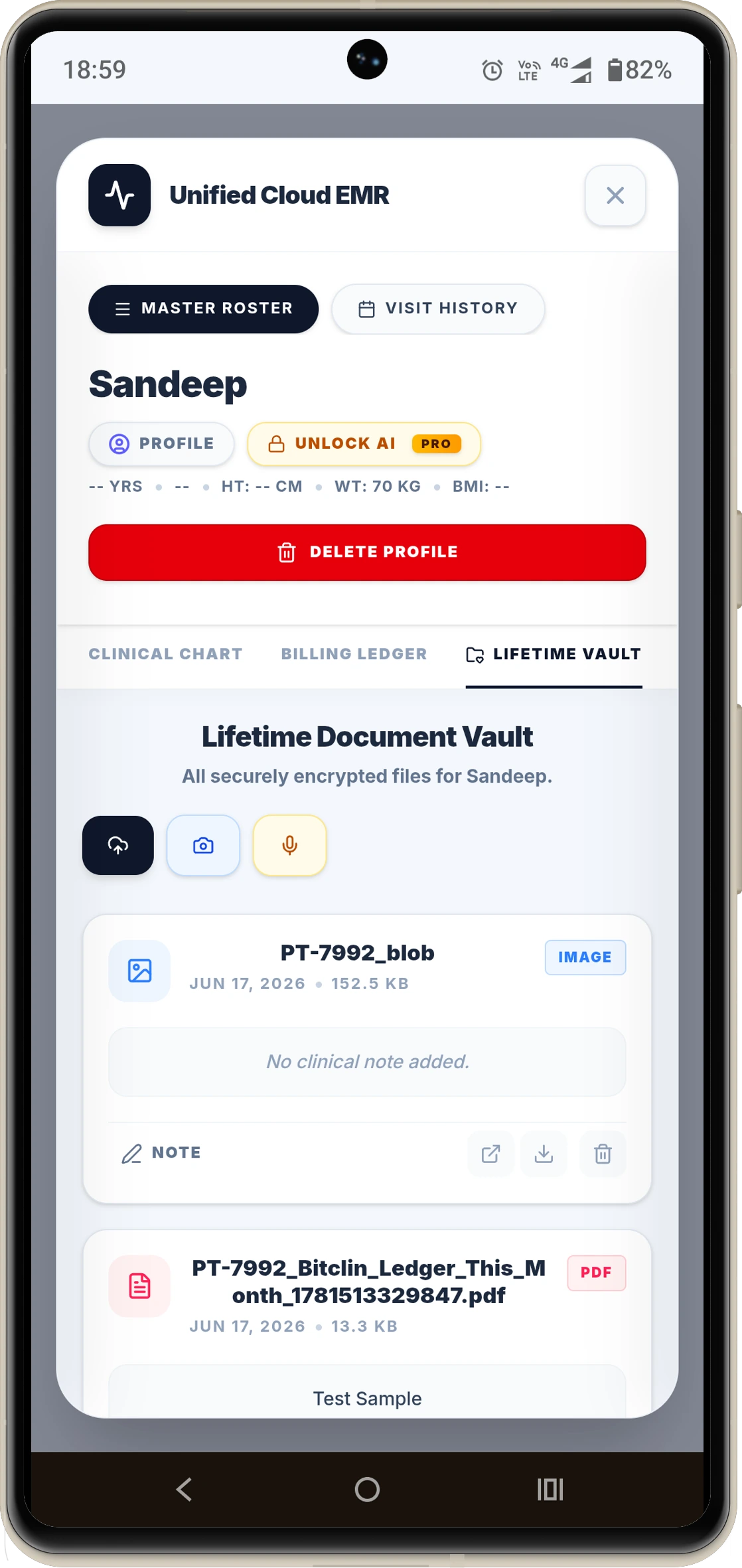 Secure EMR Vault