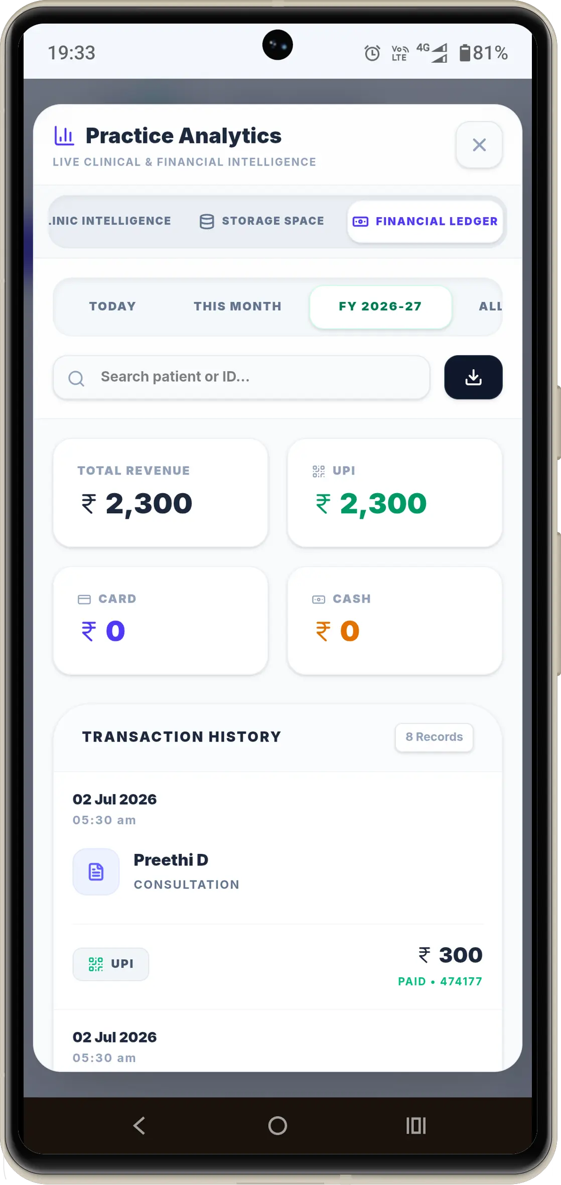 Financial Ledger